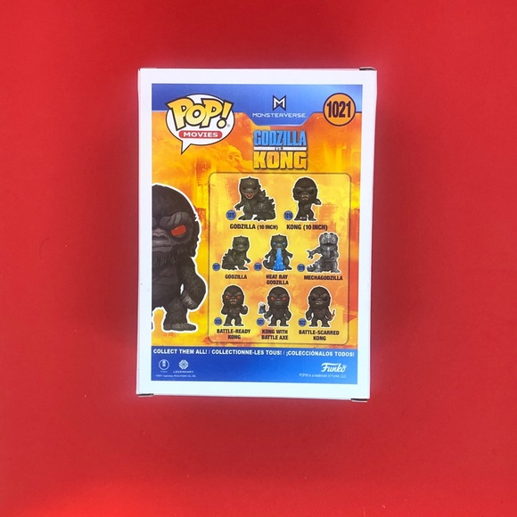 Funko Pop Godzilla vs Kong Kong Battl Flocked 1021 - Picture 3 of 6